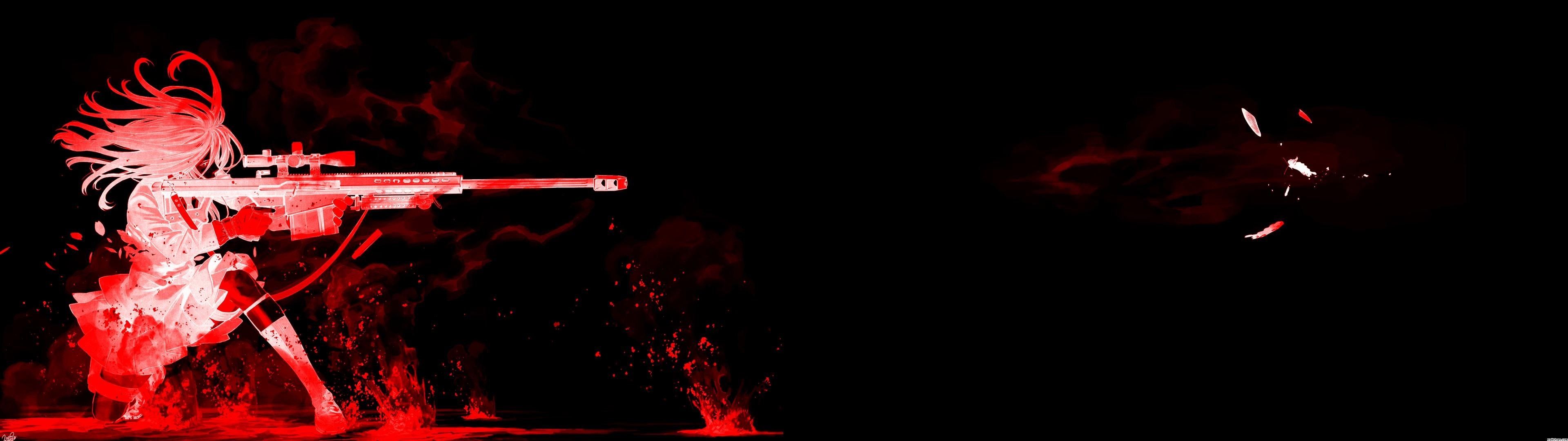 Featured image of post 3840X1080 Wallpaper Anime Red